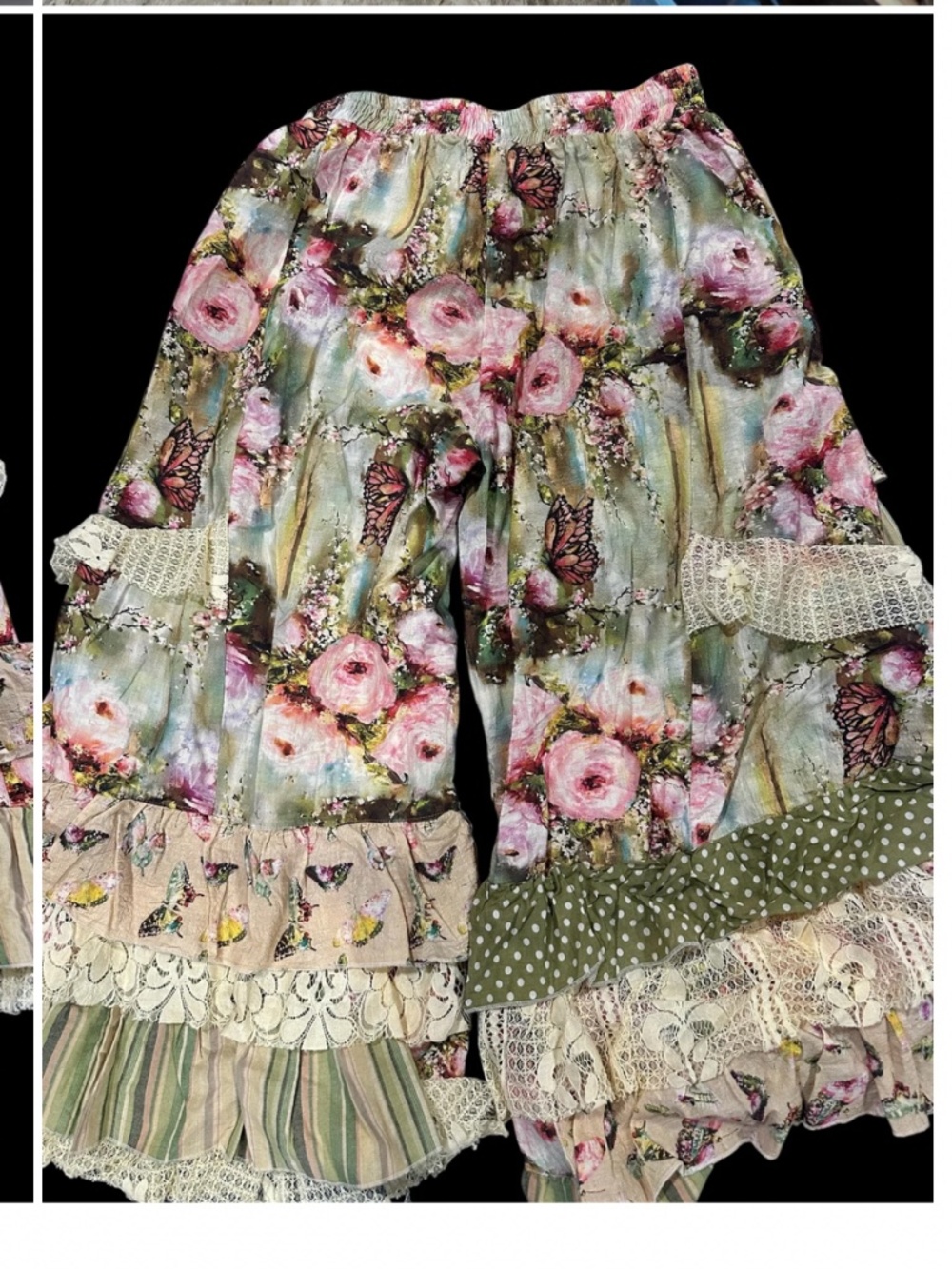 ❤️ A RARE BIRD “ BUTTERFLY RUFFLE “ A RARE BIRD RUFFLE PANT 38 - Picture 8 of 8